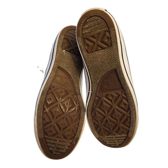 CONVERSE High Top Shoes White Rainbow Metallic Star 565396F Women's US 9 - Picture 4 of 5